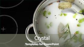  Presentation with teeens cooking - PPT theme consisting of cooking pot with flavored brine background and a  colored foreground