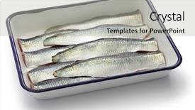  Presentation with process - Slide deck having cooking process of pickled herring background and a light gray colored foreground
