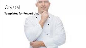  Presentation with inspiration - Audience pleasing slide deck consisting of people concept - happy male backdrop and a white colored foreground