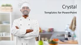  Presentation with people grief and mourning concept - Colorful slides enhanced with cooking profession and people concept backdrop and a  colored foreground