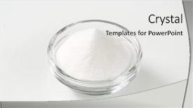  Presentation with soda - Beautiful presentation theme featuring cooking soda on white backdrop and a white colored foreground