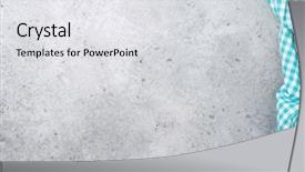  Presentation with kitchen towel - Audience pleasing presentation theme consisting of cooking stone table with kitchen backdrop and a white colored foreground