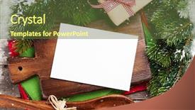  Presentation with cooking utensils - Beautiful presentation featuring cooking table and utensils backdrop and a tawny brown colored foreground