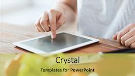  Presentation with food technology - Cool new presentation design with cooking technology and home concept backdrop and a yellow colored foreground