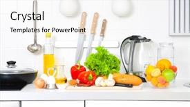  Presentation with cooking - Amazing presentation theme having cooking time backdrop and a white colored foreground