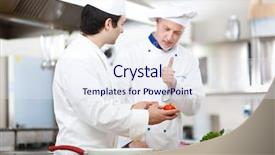  Presentation with medical cpr first aid training - Beautiful presentation theme featuring cooking training backdrop and a sky blue colored foreground