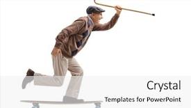  Presentation with joyful - Audience pleasing slide deck consisting of cool - full length profile shot backdrop and a white colored foreground