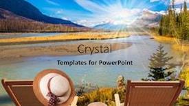  Presentation with abraham - PPT theme enhanced with cool-autumn-sun-illuminates background and a coral colored foreground