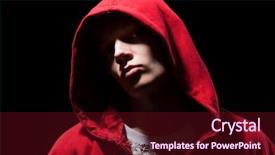  Presentation with cool - PPT layouts with cool b-boy in red background and a wine colored foreground