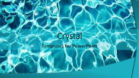  Presentation with blue water - Theme consisting of cool backgrounds - blue pool water background texture background and a cyan colored foreground