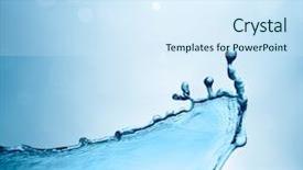  Presentation with spring water - Colorful PPT theme enhanced with cool backgrounds - spring fresh water background backdrop and a  colored foreground