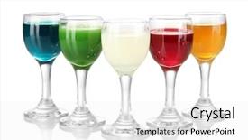  Presentation with liquors - Presentation theme enhanced with cool backgrounds - tasty color liquors isolated background and a white colored foreground