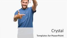  Presentation with poetry creativity concept - Amazing theme having cool borders - young handsome man over isolated backdrop and a white colored foreground