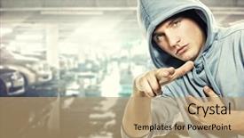  Presentation with special education young adult man - Cool new theme with cool boy - young handsome man backdrop and a coral colored foreground