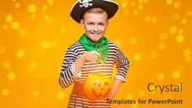  Presentation with studio lights - Presentation theme enhanced with cool-cheerful-boy background and a gold colored foreground
