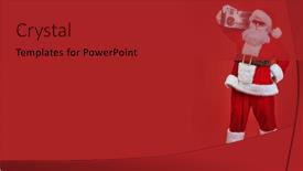  Presentation with tape recorder music - Slide deck featuring cool-dj-santa-claus background and a crimson colored foreground