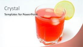  Presentation with cool - Audience pleasing slide set consisting of cool-drink backdrop and a cool aqua colored foreground