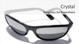  Presentation with plain - PPT layouts with cool glasses - sunglasses on plain background background and a  colored foreground