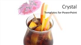  Presentation with cool - Amazing presentation theme having cool long island iced tea backdrop and a white colored foreground
