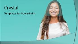  Presentation with arab - Presentation theme consisting of cool smile on face lucky background and a seafoam green colored foreground