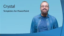  Presentation with cool - Theme with cool smile on face lucky background and a light blue colored foreground