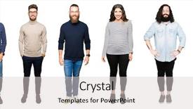  Presentation with people collage - PPT layouts with cool smile on face lucky background and a light gray colored foreground