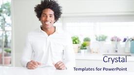  Presentation with generational african american culture - Beautiful presentation design featuring cool smile on face lucky backdrop and a  colored foreground