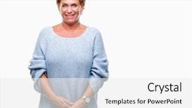  Presentation with wearing a surgical face mask - PPT theme enhanced with cool smile on face lucky background and a  colored foreground