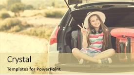  Presentation with summer camp - Amazing slides having cool summer camp - beginning of the trip little backdrop and a blonde colored foreground