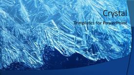  Presentation with skyscraper glass tower - Amazing PPT theme having cool weather - frost on glass backdrop and a  colored foreground