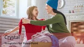  Presentation with family fashion - Cool new presentation theme with cool weather - winter portrait of happy loving backdrop and a red colored foreground