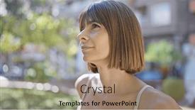  Presentation with beautiful hispanic woman - PPT theme with cool-young-hispanic-woman background and a coral colored foreground