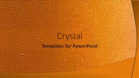  Presentation with cold beer - Cool new PPT layouts with cooled-glass-of-beer-close backdrop and a gold colored foreground