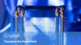  Presentation with led light - Amazing presentation theme having cooling-aluminum-fin-radiator backdrop and a teal colored foreground
