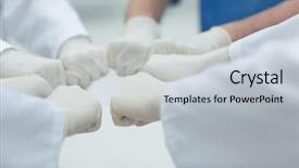  Presentation with nurses - Amazing presentation having coordination - doctors and nurses coordinate hands backdrop and a light gray colored foreground