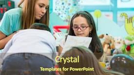  Presentation with school children - Audience pleasing theme consisting of coordination - qualified kindergarten female teacher coordinating backdrop and a tawny brown colored foreground