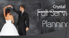  Presentation with married - Beautiful PPT theme featuring coordination - young woman who is getting backdrop and a dark gray colored foreground