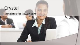  Presentation with discussing parents - Beautiful presentation theme featuring heathy child - mother and her daughter outdoors backdrop and a tawny brown colored foreground.