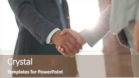  Presentation with business partner people joining hand - PPT layouts consisting of coorporate - business people shaking hands isolated background and a violet colored foreground