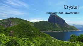  Presentation with brazil carniva ilcinei viega fa - Audience pleasing presentation theme consisting of copacabana beach - rio de janeiro brazil backdrop and a light blue colored foreground