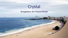  Presentation with beach - Cool new presentation theme with copacabana beach in rio de backdrop and a  colored foreground