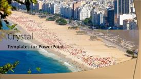  Presentation with brazil - Slide set consisting of copacabana-beach-in-rio-de background and a lemonade colored foreground