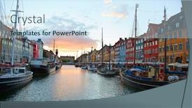  Presentation with denmark - PPT theme enhanced with copenhagen-denmark-august-25-unidentified background and a sky blue colored foreground