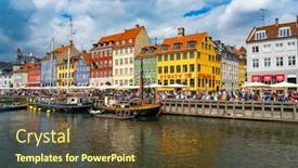  Presentation with tourism economy - Amazing slide deck having copenhagen-denmark-august-4-2016 backdrop and a tawny brown colored foreground