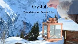  Presentation with lanna lantern - Cool new PPT layouts with coperative - lantern in the hand murren backdrop and a light blue colored foreground