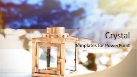  Presentation with dust of snow - Slide deck featuring coperative - lantern on the snow background and a lemonade colored foreground