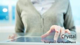  Presentation with hands and word volunteer - Beautiful PPT layouts featuring copmuter parts - hands of white collar worker backdrop and a light blue colored foreground