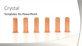  Presentation with pipe line - Audience pleasing theme consisting of copper-inserts-10mm-used backdrop and a white colored foreground