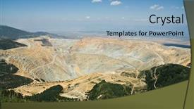  Presentation with wide - PPT theme having copper mining - more than two mile wide background and a light blue colored foreground