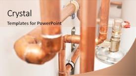  Presentation with boiler - Amazing slides having copper pipes in the boiler backdrop and a lemonade colored foreground